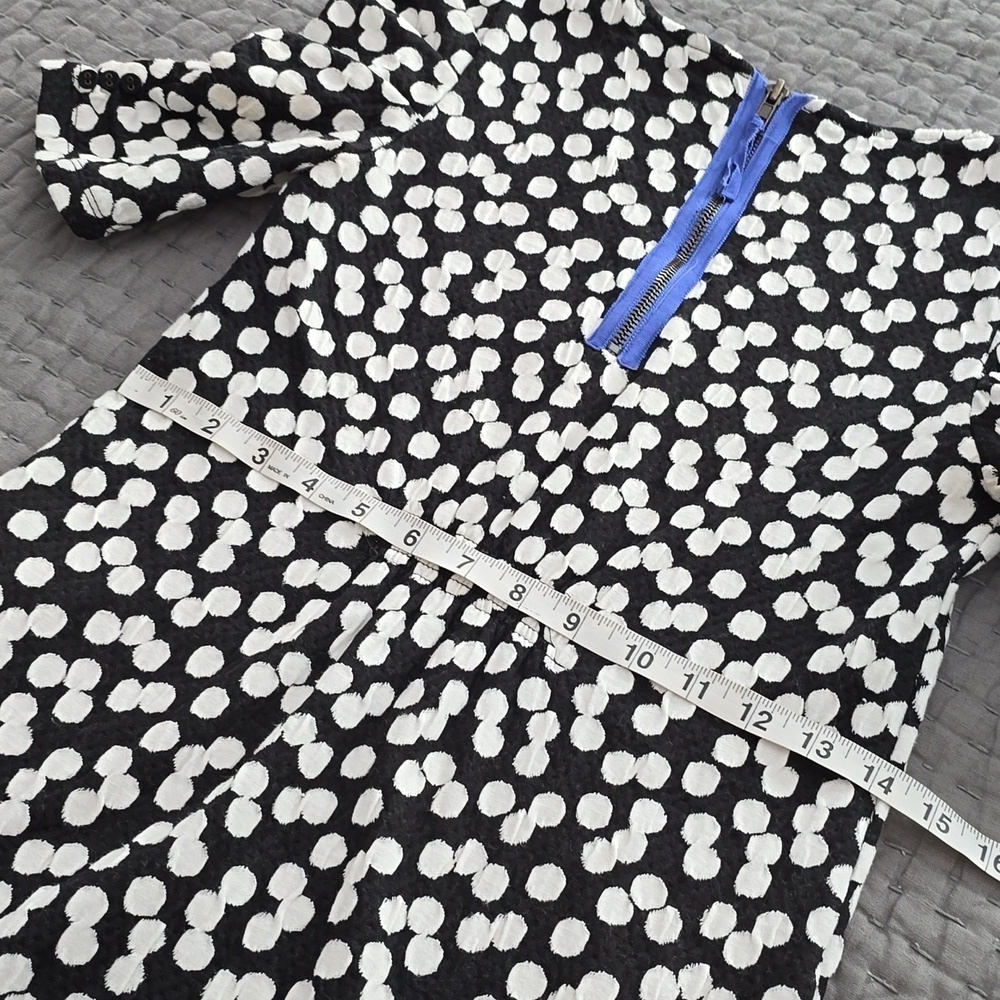 Deletta Black and White Polka Dot Women's Top Or Tunic - Picture 12 of 14